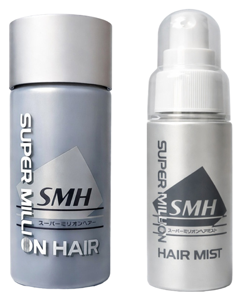 Super Million Hair bottles on satin