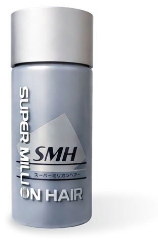 Super Million Hair 40 g fibers, tall silver canister